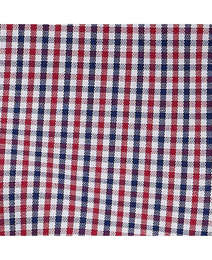 NAVY RED CHECK CLASSIC FIT CASUAL SHIRT